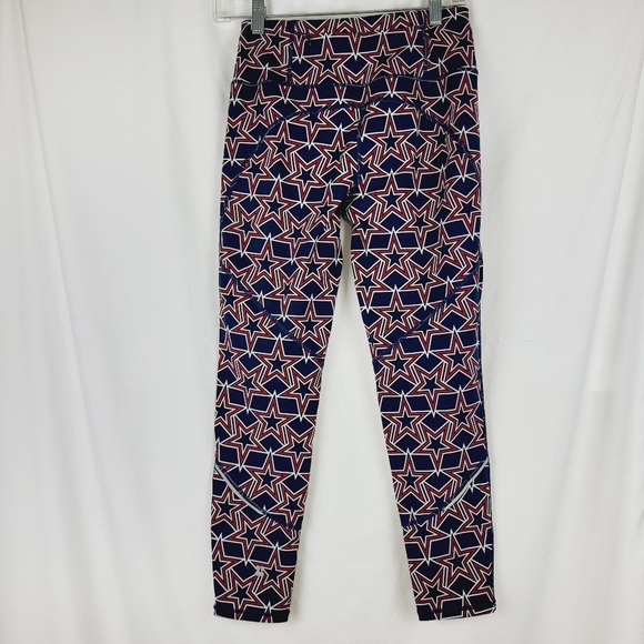 Sweaty Betty The Power Star Leggings Red & Navy‎ Blue Size Small High Waisted - Picture 4 of 11